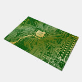 Monogram Circuit Motherboard Electronics Chip Tech Deurmat (Schuin)