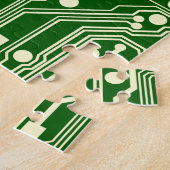 Monogram Circuit Motherboard Electronics Chip Tech Legpuzzel (Zijkant)