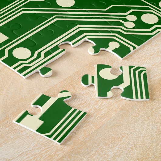 Monogram Circuit Motherboard Electronics Chip Tech Legpuzzel (Zijkant)