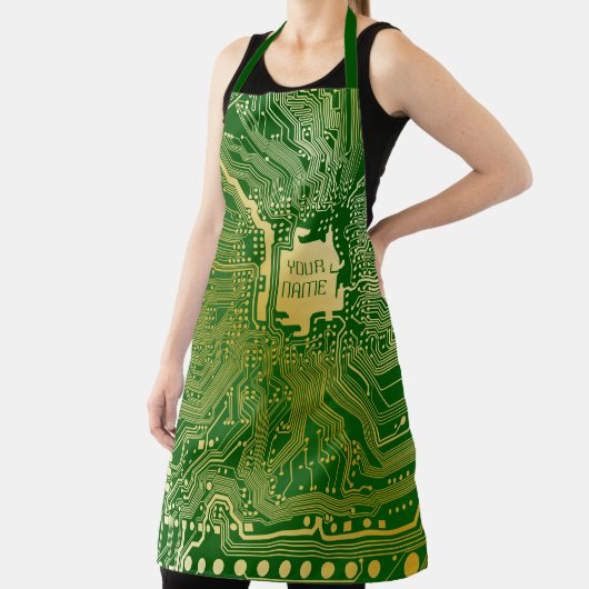 Monogram Circuit Motherboard Electronics Chip Tech Schort (Insitu)