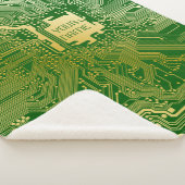 Monogram Circuit Motherboard Electronics Chip Tech Sherpa Deken (3/4)