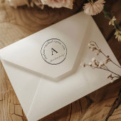 Monogram Cirkel Hout Kunst Stempel