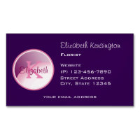 Monogram cirkel op een Paarse achtergrond