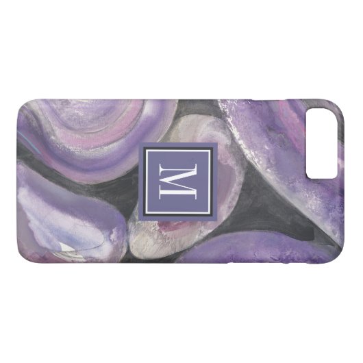 Monogram | Cirkel Regen Case-Mate iPhone Case (Achterkant (Horizontaal))