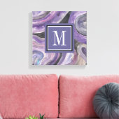 Monogram | Cirkelregen Canvas Afdruk (Insitu (Woonkamer))