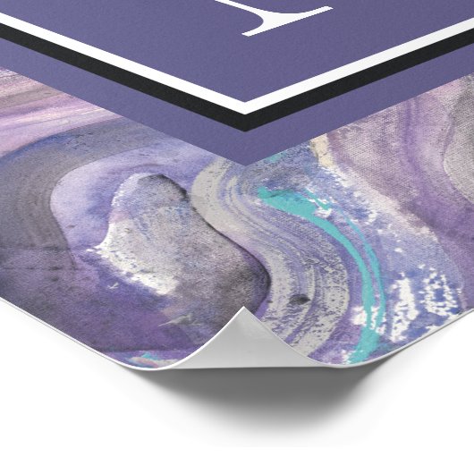 Monogram | Cirkelregen Poster (Hoek)