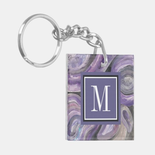 Monogram | Cirkelregen Sleutelhanger (Voorkant Links)