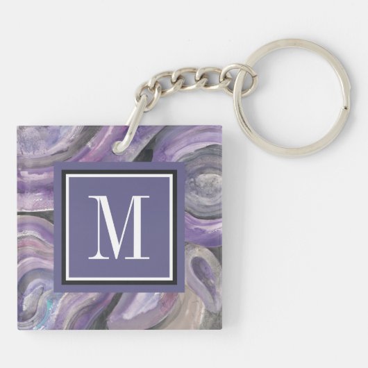 Monogram | Cirkelregen Sleutelhanger (Achterkant)