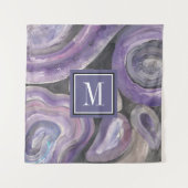 Monogram | Cirkelregen Wandkleed (Voorkant (horizontaal))