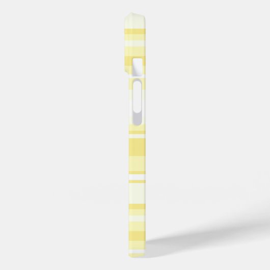 Monogram citroengele strepen Case-Mate iPhone case (Achterkant / Links)