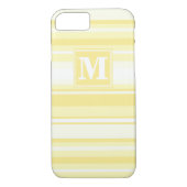 Monogram citroengele strepen Case-Mate iPhone case (Achterkant)
