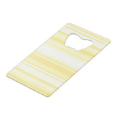 Monogram citroengele strepen creditkaart flessenopener (Achterkant Gekanteld)