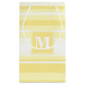 Monogram citroengele strepen klein cadeauzakje (Achterkant)