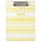 Monogram citroengele strepen klembord (Voorkant)