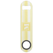 Monogram citroengele strepen speed flessenopener (Voorkant)