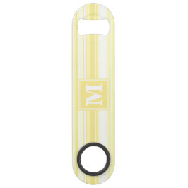 Monogram citroengele strepen speed flessenopener