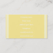 Monogram citroengele strepen visitekaartje (Achterkant)