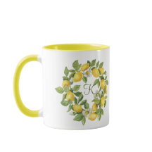 Monogram Citroenkrans Groen Geel  
