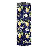 Monogram Citrus Citrus Fruit Botanische Patroon Thermosbeker (Achterkant)