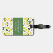 Monogram Citrus patroon Bagagelabel (Achterkant horizontaal)