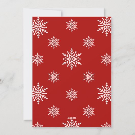 Monogram Citruskrans Niet Foto Kerstmis Feestdagenkaart (Achterkant)