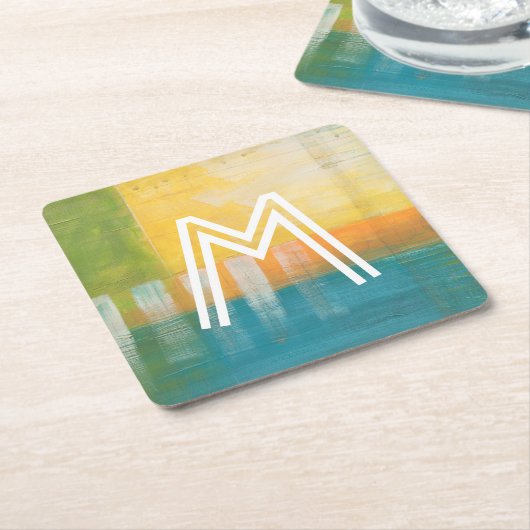 Monogram | Citrusvelden I Kartonnen Onderzetters (Schuin)