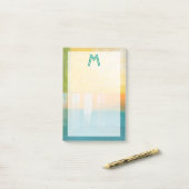 Monogram | Citrusvelden I Post-it® Notes (Op bureau)
