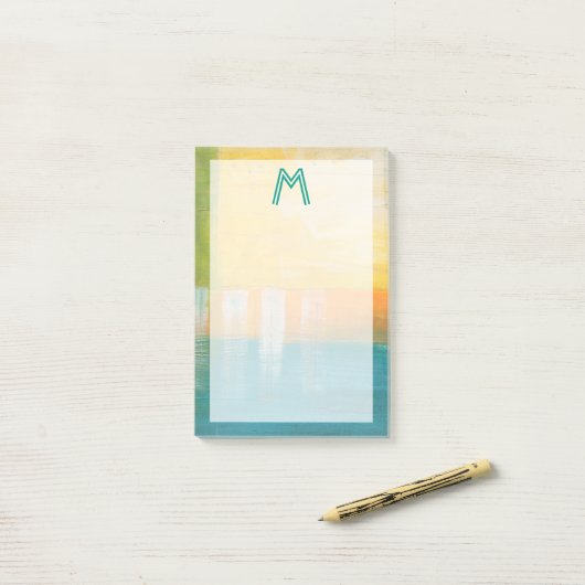 Monogram | Citrusvelden I Post-it® Notes (Op bureau)