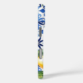 Monogram Citrusvruchten Elegant Mediterraan Case-Mate iPhone Case (Achterkant / Rechts)