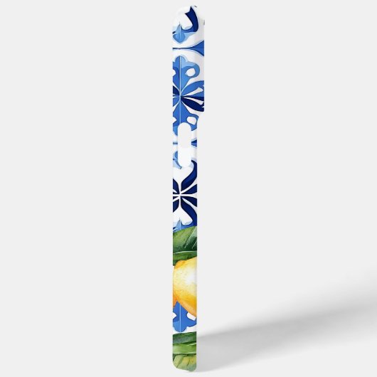 Monogram Citrusvruchten Elegant Mediterraan Case-Mate iPhone Case (Achterkant / Rechts)