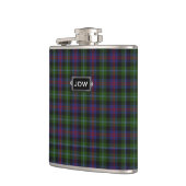 Monogram Clan Wellington Tartan Plaid Fles Heupfles (Links)
