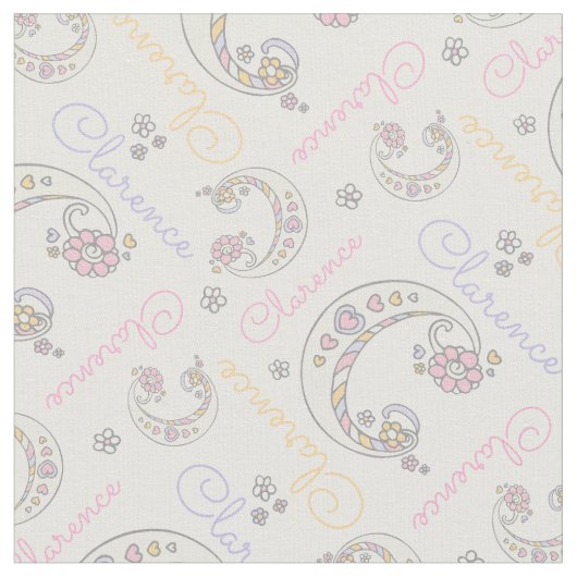 Monogram Clarence letter C naam stof (Close Up)