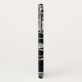 Monogram Clarinet Black en White Case-Mate iPhone Case (Achterkant/links)