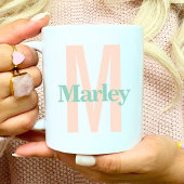 Monogram Classic Bold Schattige Initiaal Naam Aang Koffiemok