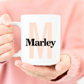 Monogram Classic Bold Schattige Initiaal Naam Aang Koffiemok