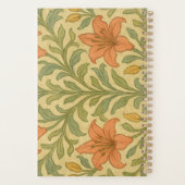 Monogram classic botanical Willam Kraft background Planner (Achterkant)