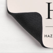 Monogram Classic Elegant Blush Roze Initialen Muismat (Hoek)