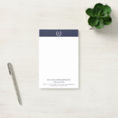 Monogram Classic Elegant Business Post-it® notes (Kantoor)