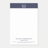 Monogram Classic Elegant Business Post-it® notes (Voorkant)