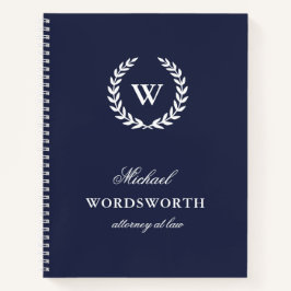 Monogram Classic Elegant Business Spiral Notitiebo Notitieboek