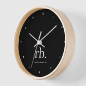 Monogram Classic Elegant Minimal Black en White (Hoek)