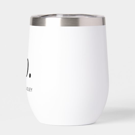 Monogram Classic Elegant Minimal Black en White (Achterkant)