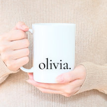 Monogram Classic Elegant Minimal Black en White