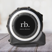 Monogram Classic Elegant Minimal Black en White Rolmaat