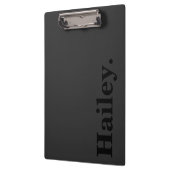 Monogram Classic Elegant Minimal Black Naam Klembord (Links)