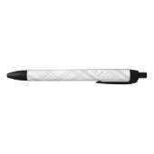 Monogram Classic Elegant Minimal Initiaal Plaid Zwarte Inkt Pen (Bodem)