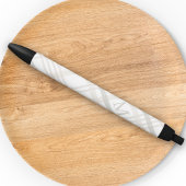 Monogram Classic Elegant Minimal Initiaal Plaid Zwarte Inkt Pen