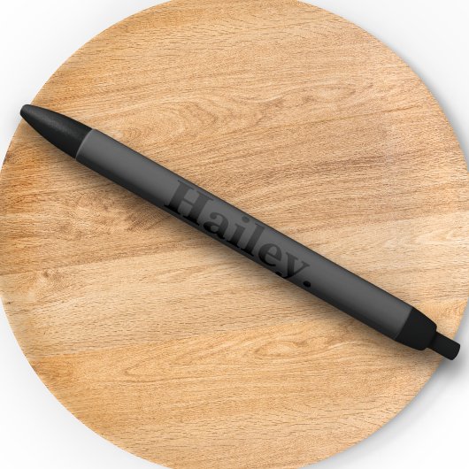 Monogram Classic Elegant Minimal Typography Naam Zwarte Inkt Pen