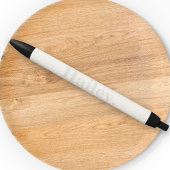 Monogram Classic Elegant Minimal Typography Naam Zwarte Inkt Pen