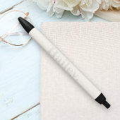 Monogram Classic Elegant Minimal Typography Naam Zwarte Inkt Pen